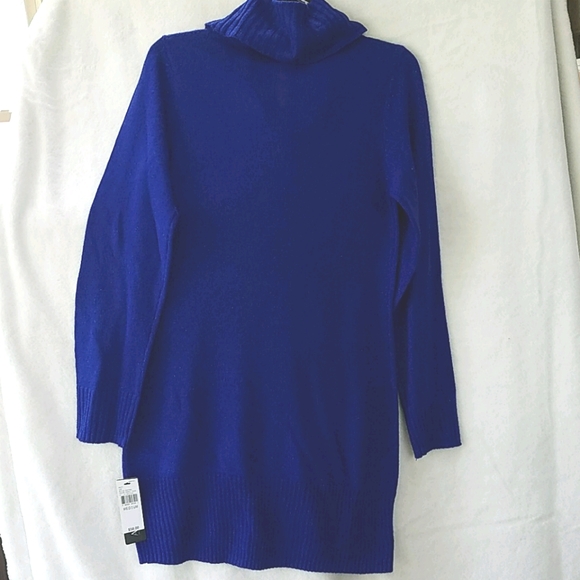 NWT AGB Sparkly Tunic Sweater in Cobalt Blue! - Picture 2 of 6